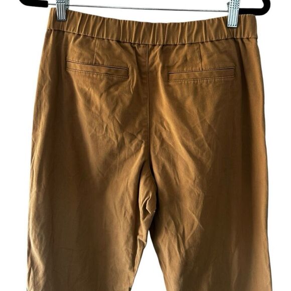 Lands’ End Khaki Tan Pull On Pants Size 8 Classic Neutral Minimalist Essential - Picture 5 of 15